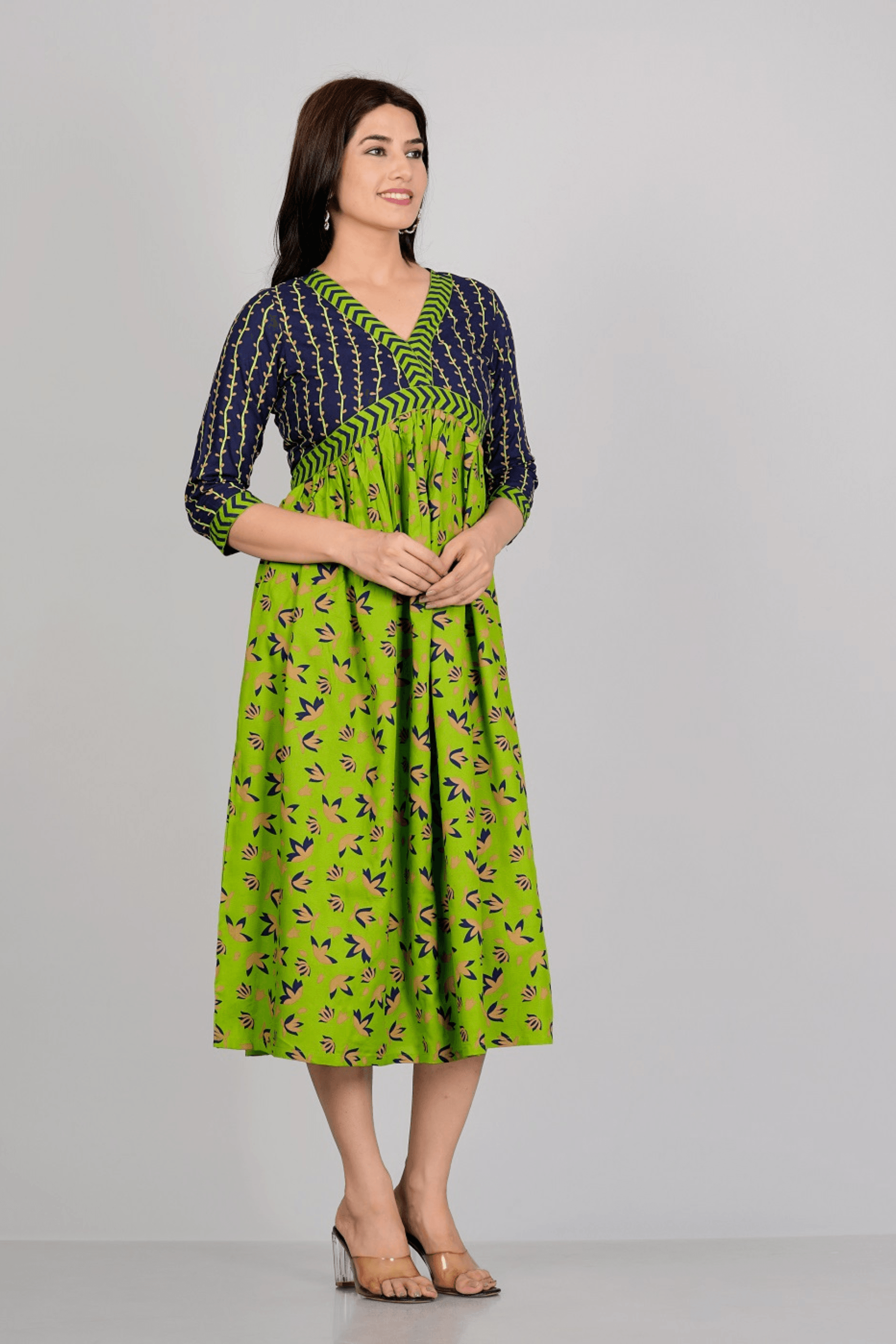 Alisha Aliya Cut Gown - Fasshion Hub india