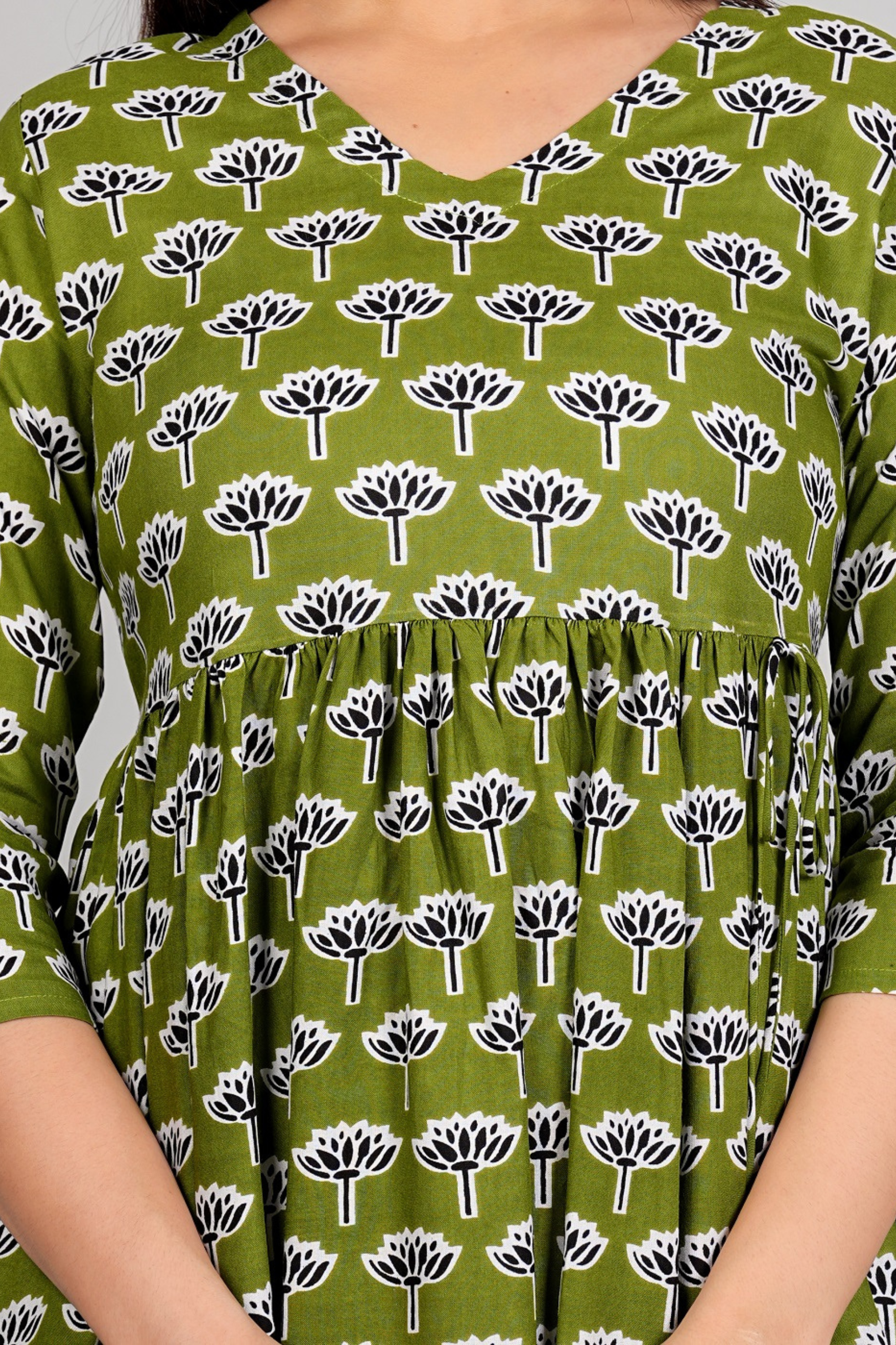 Flower Printed Gown - Fasshion Hub india