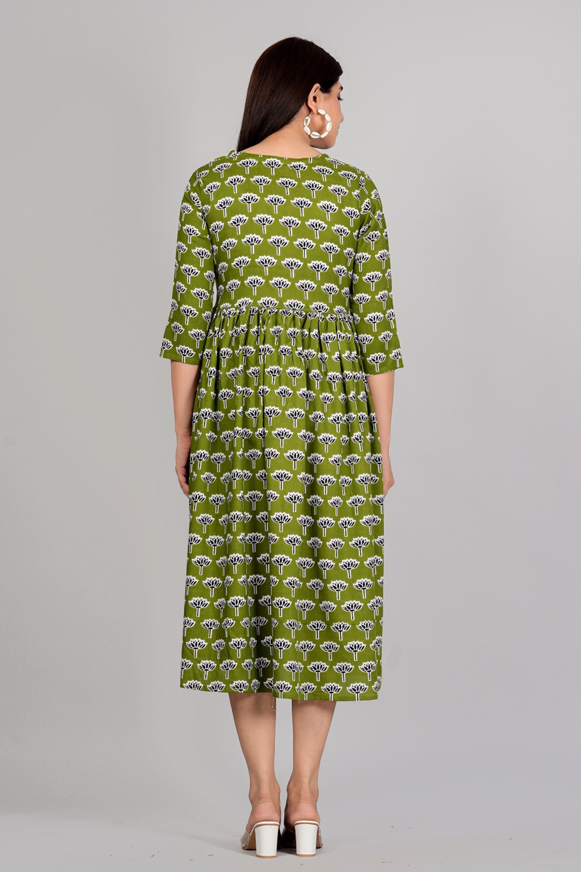 Flower Printed Gown - Fasshion Hub india