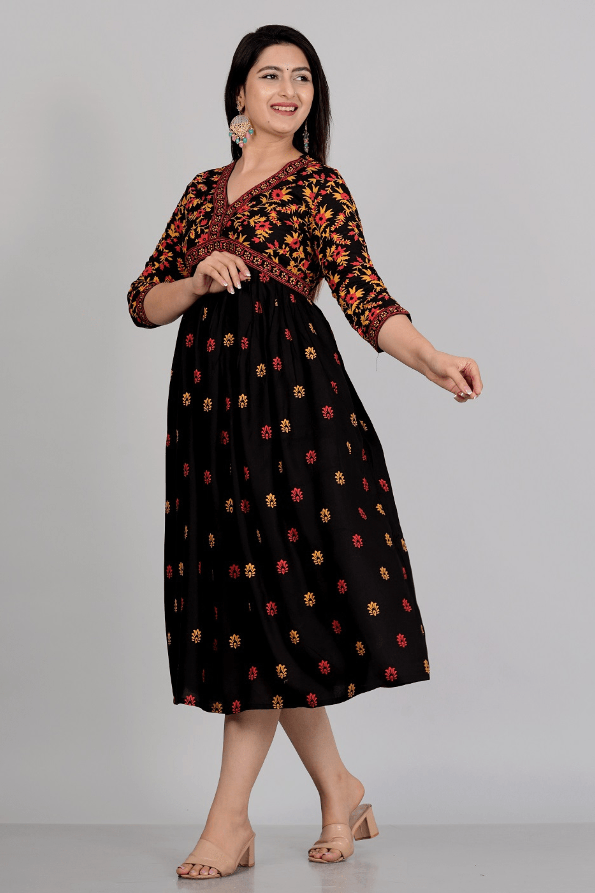 Alisha Aliya Cut Gown - Fasshion Hub india