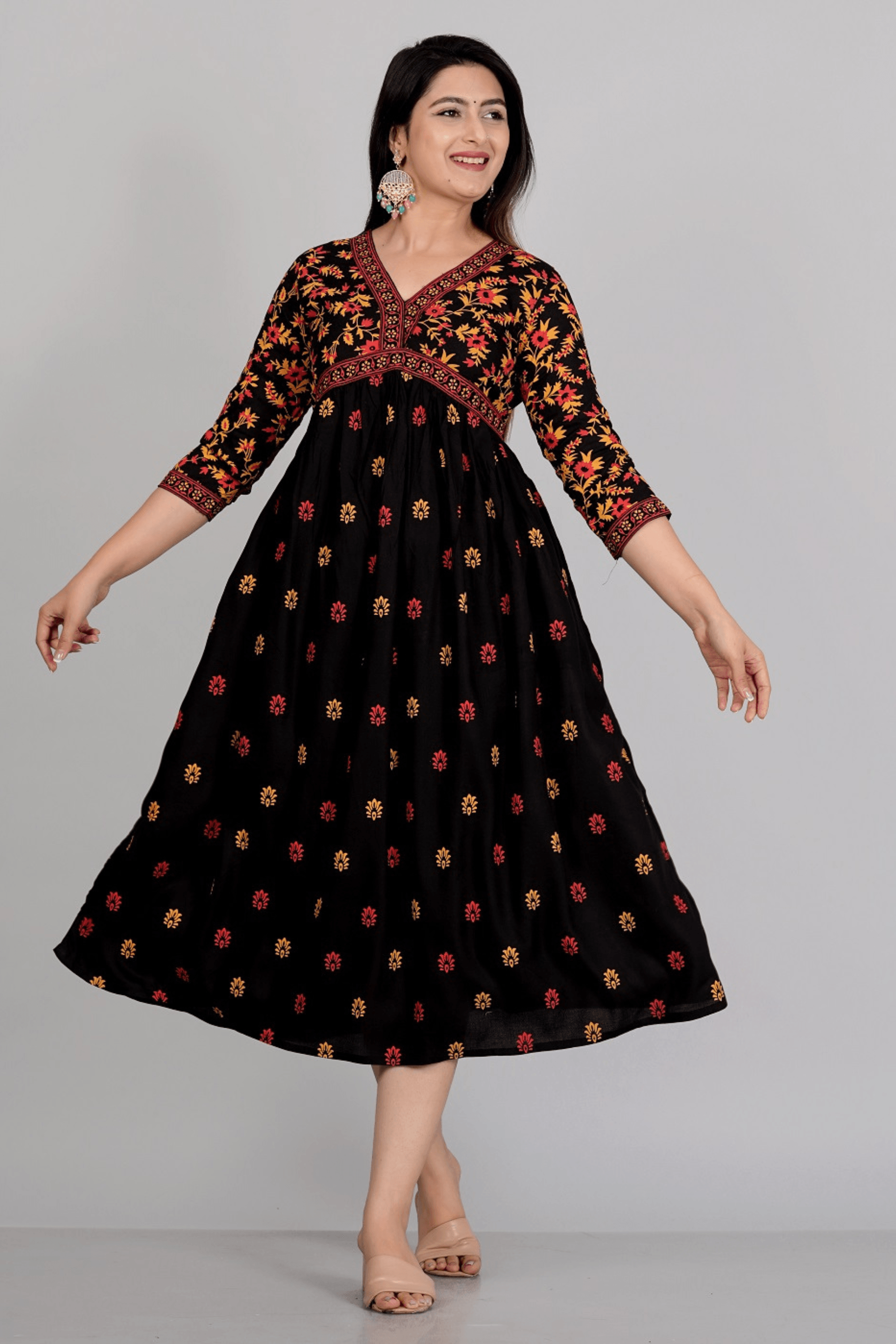 Alisha Aliya Cut Gown - Fasshion Hub india