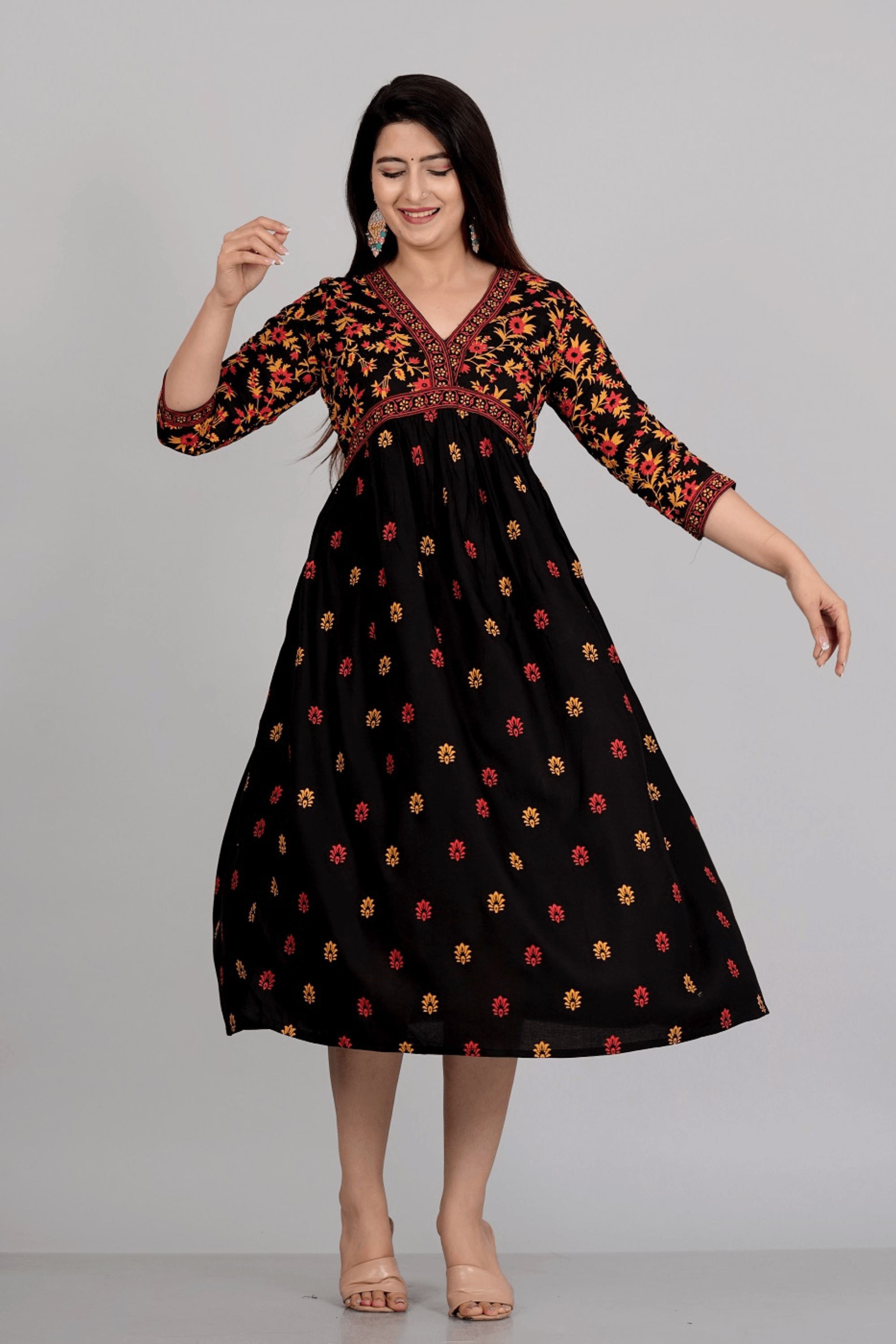 Alisha Aliya Cut Gown - Fasshion Hub india