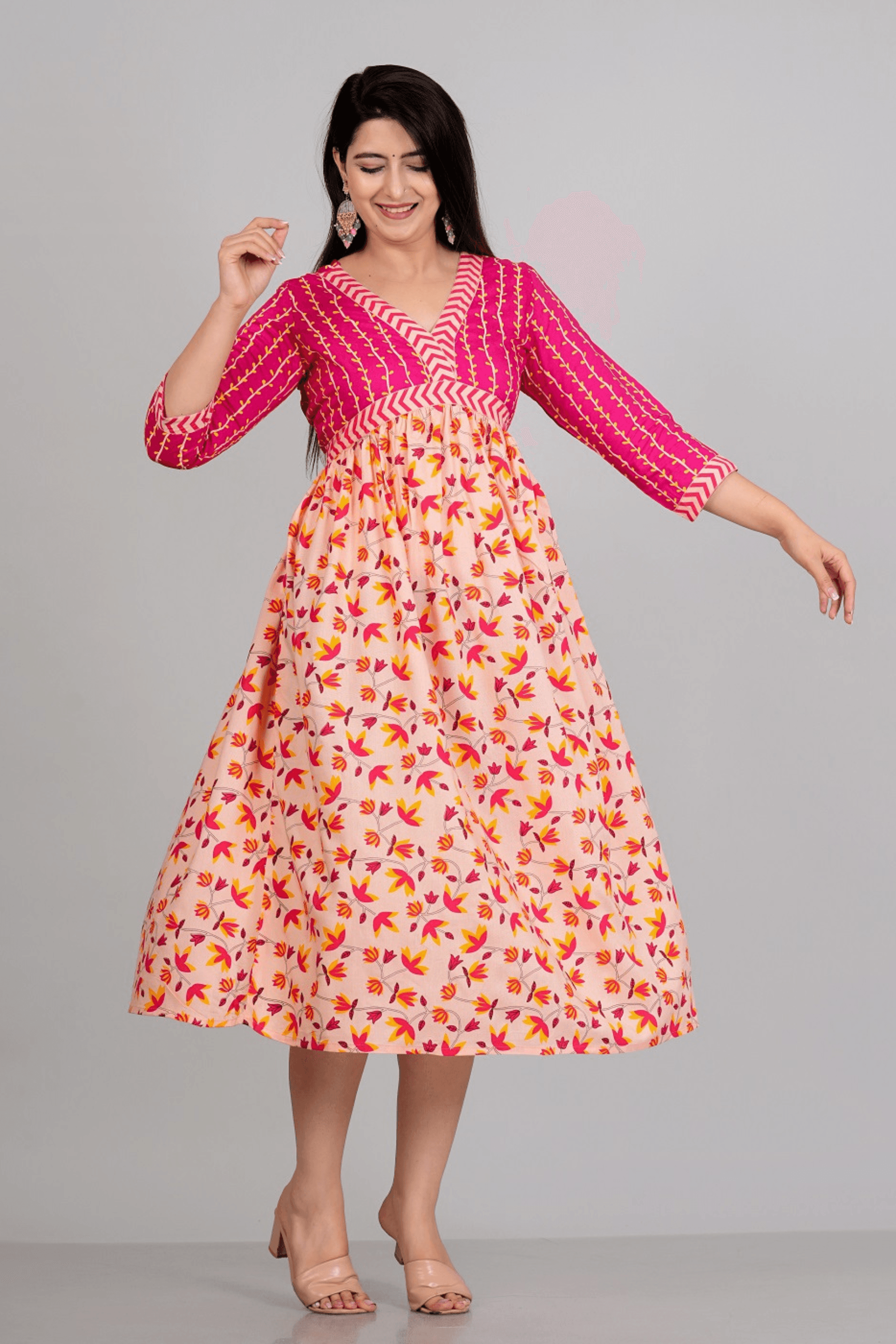 Alisha Aliya Cut Gown - Fasshion Hub india