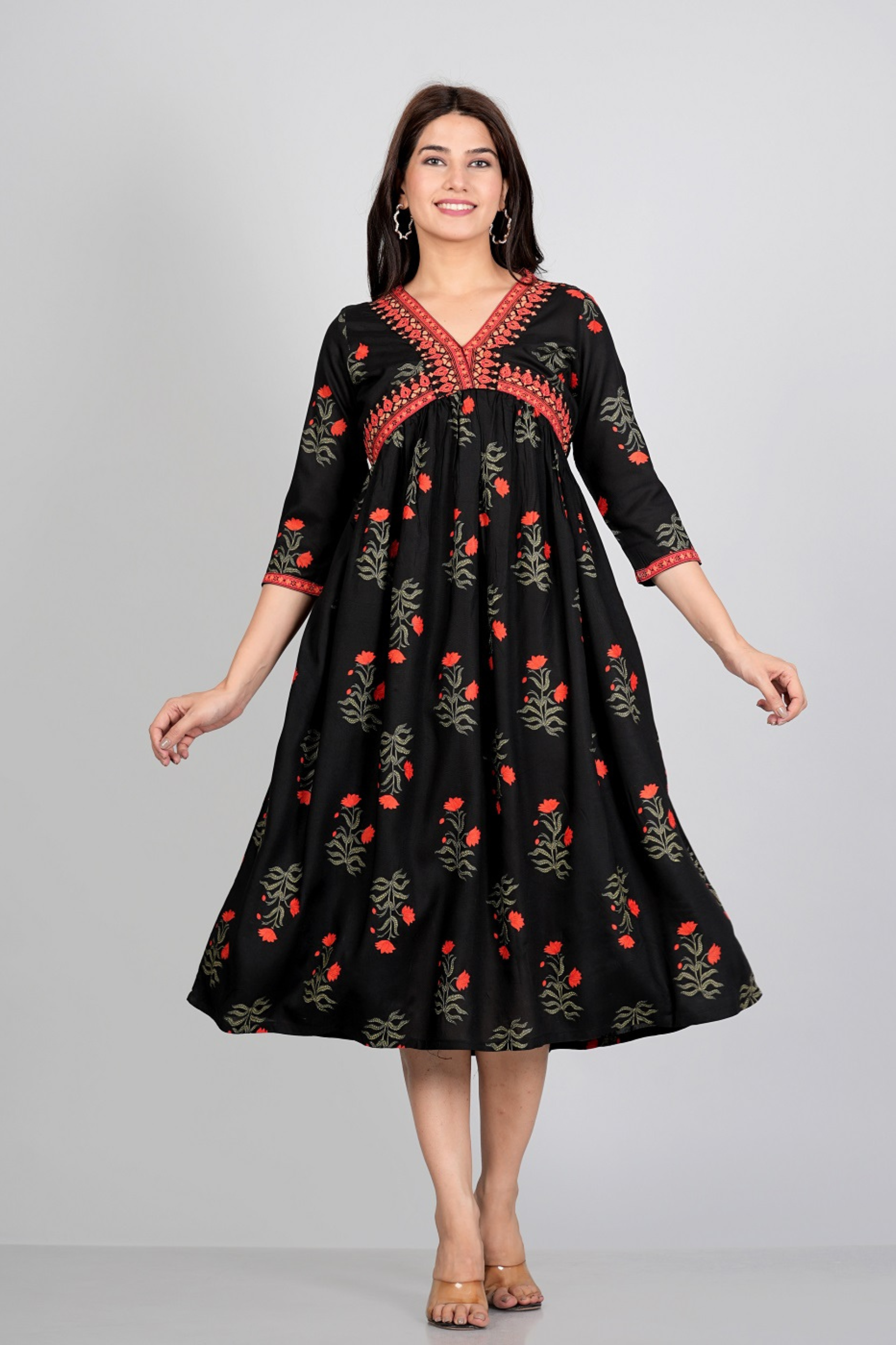 Aliya Cut Summer Middy Dress - Fasshion Hub india