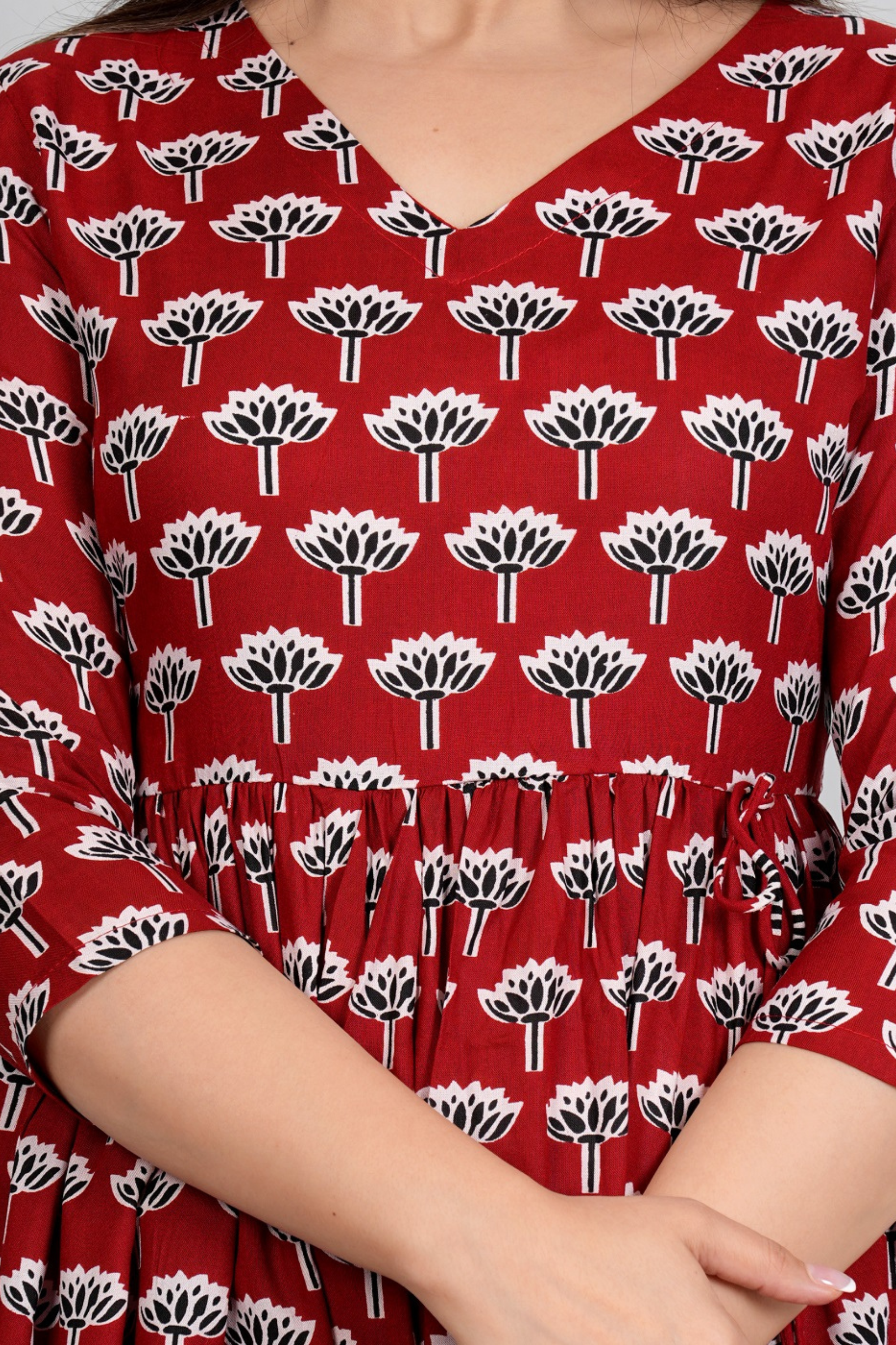 Flower Printed Gown - Fasshion Hub india