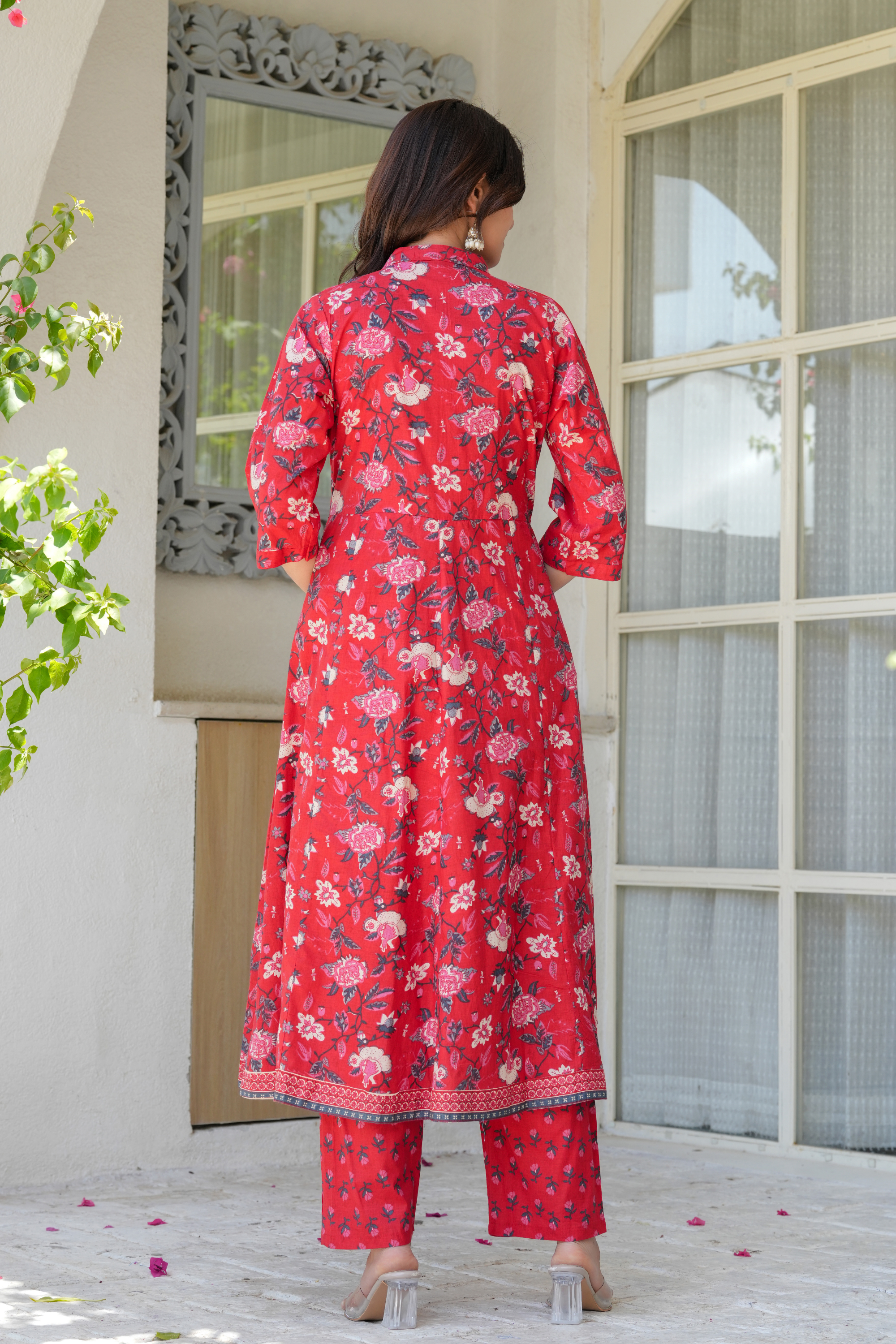 Flower Printed Three piece suit - Fasshion Hub india