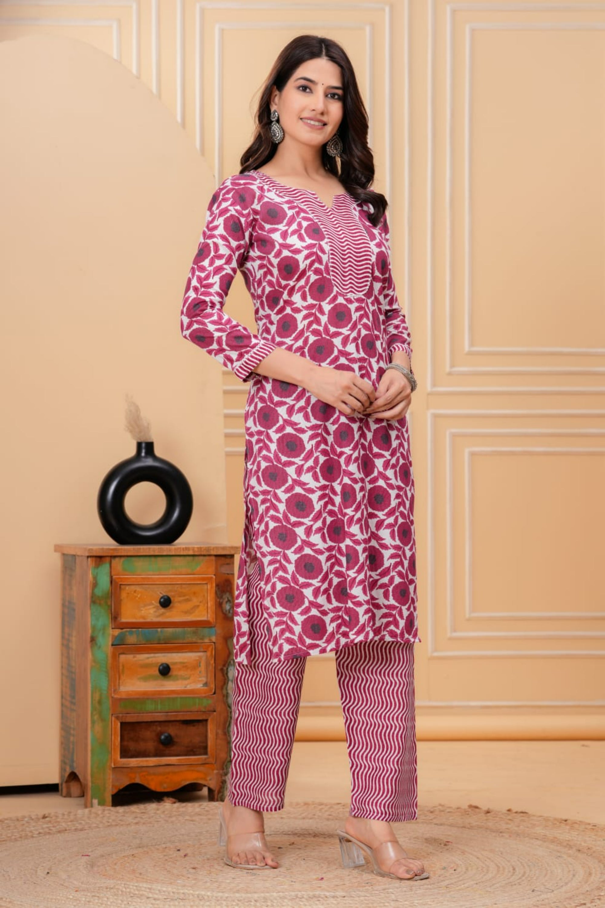Rose Printed Kurta