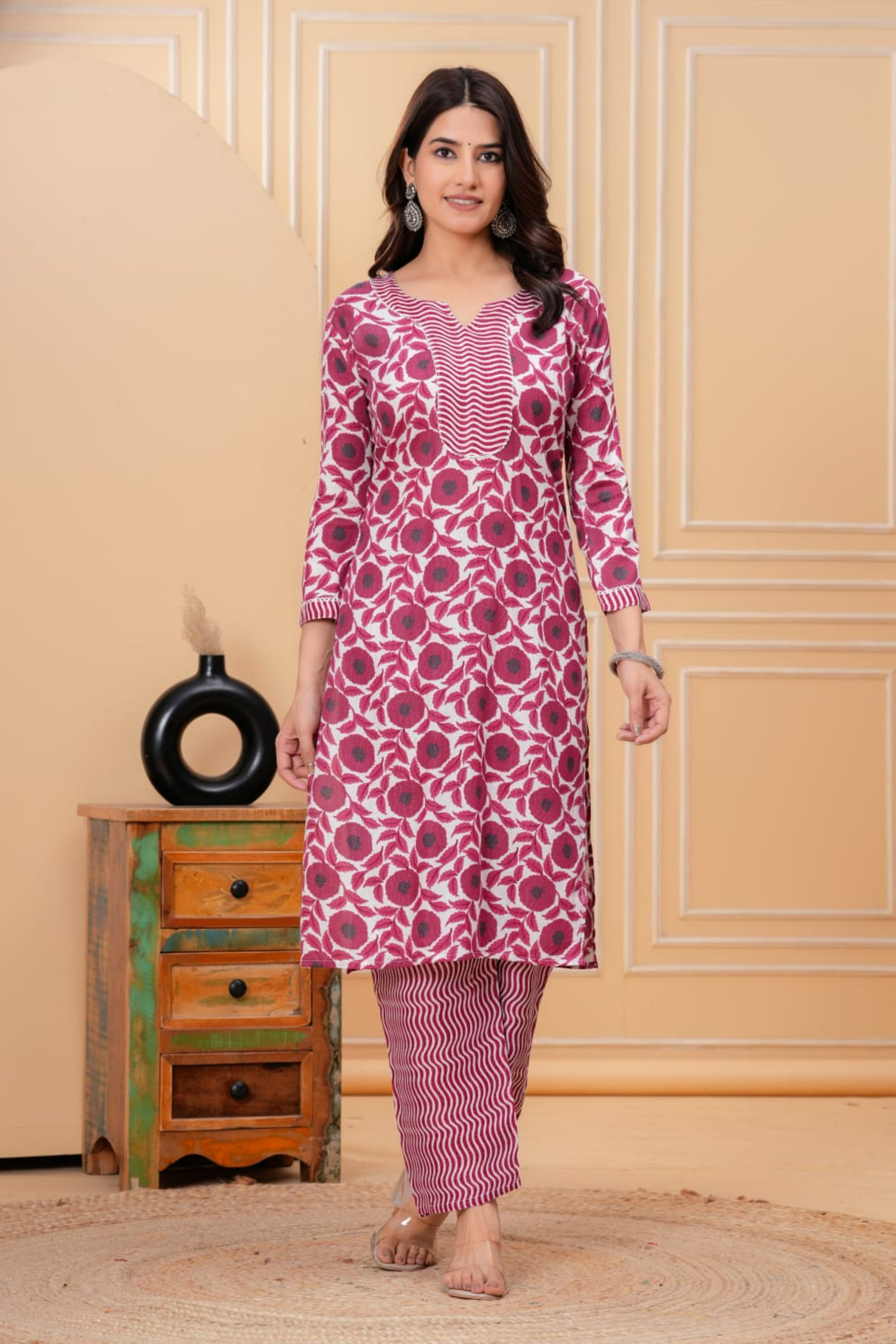 Rose Printed Kurta