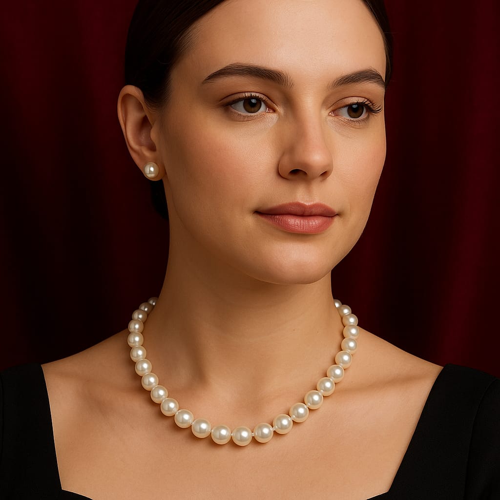 Single Line Pearl Jewelry Set